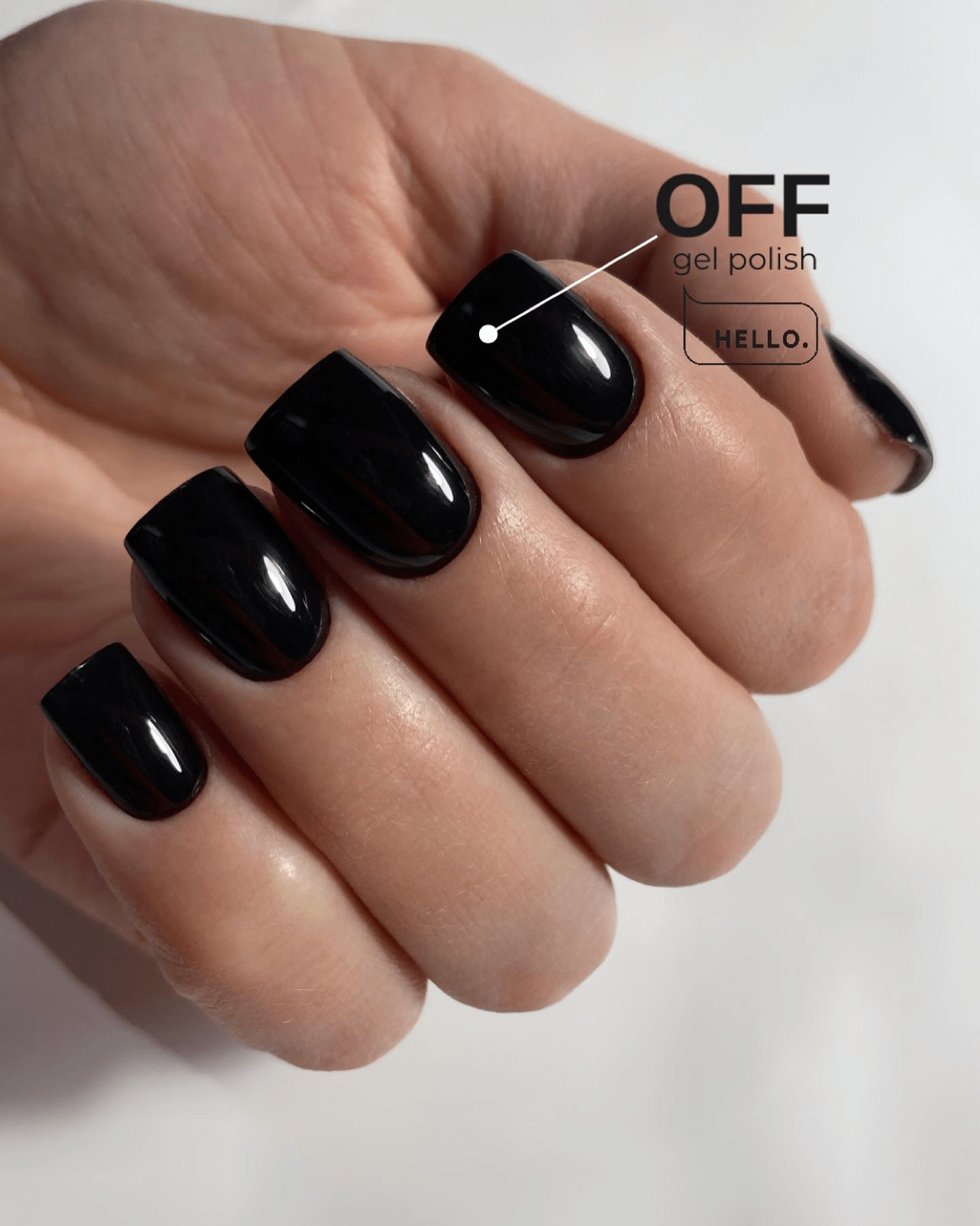 OFF Gel Polish Black 15ml (Physical item) - Nail Artistry Melbourne | Professional Nail Supplies Melbourne
