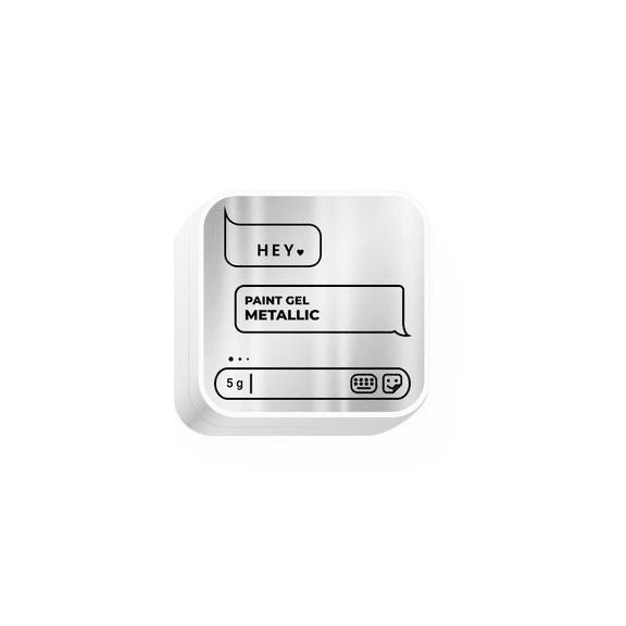 Paint Gel Metallic 5g (Physical item) - Nail Artistry Melbourne | Professional Nail Supplies Melbourne
