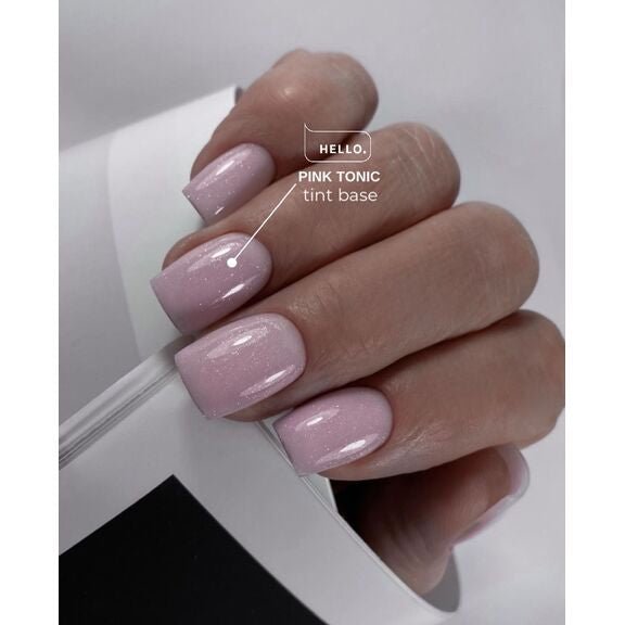 PINK TONIC Tinted Base with Shimmer 15ml (Physical item) - Nail Artistry Melbourne | Professional Nail Supplies Melbourne