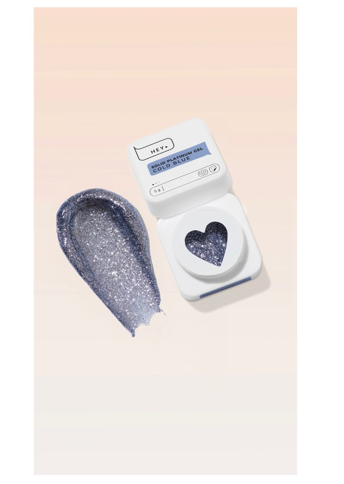 Solid Platinum Gel COLD BLUE 5g (Physical item) - Nail Artistry Melbourne | Professional Nail Supplies Melbourne