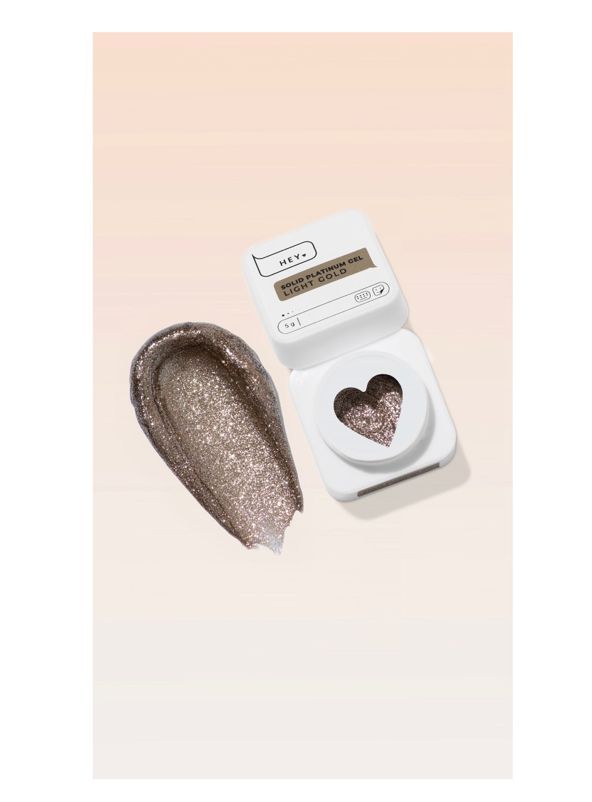 Solid Platinum Gel LIGHT GOLD 5g (Physical item) - Nail Artistry Melbourne | Professional Nail Supplies Melbourne