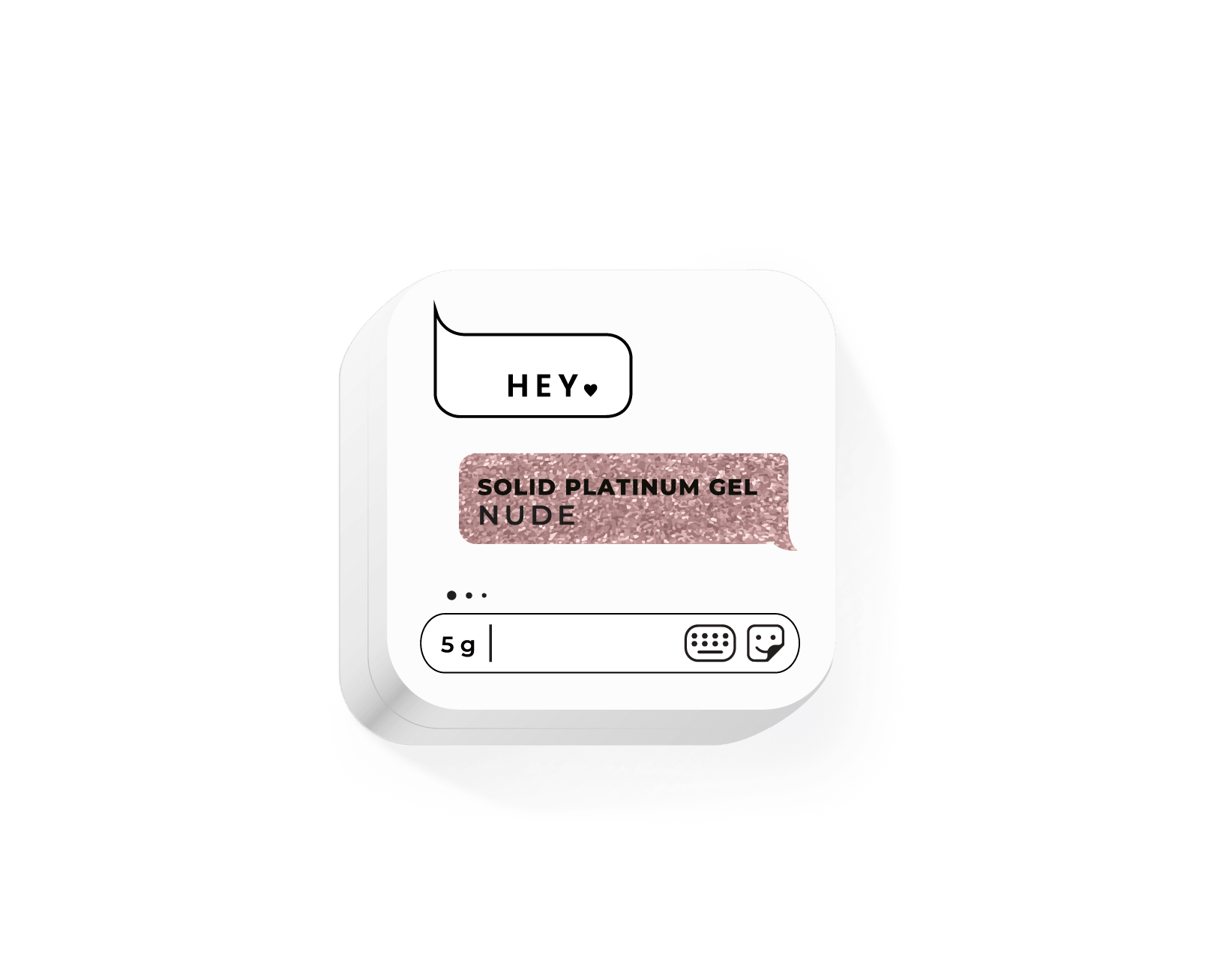 Solid Platinum Gel NUDE 5g (Physical item) - Nail Artistry Melbourne | Professional Nail Supplies Melbourne
