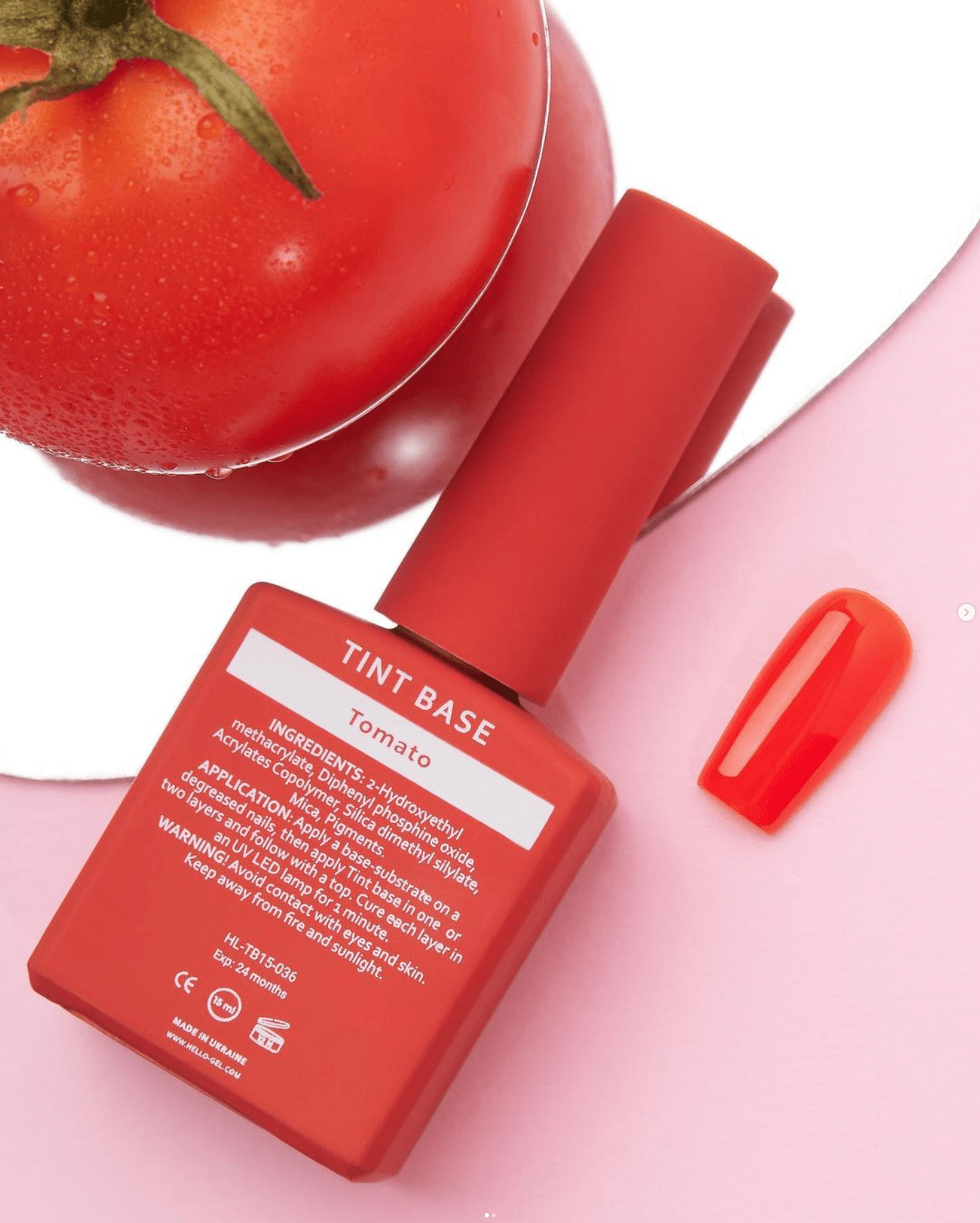 TOMATO Tinted Base 15ml (Physical item) - Nail Artistry Melbourne | Professional Nail Supplies Melbourne