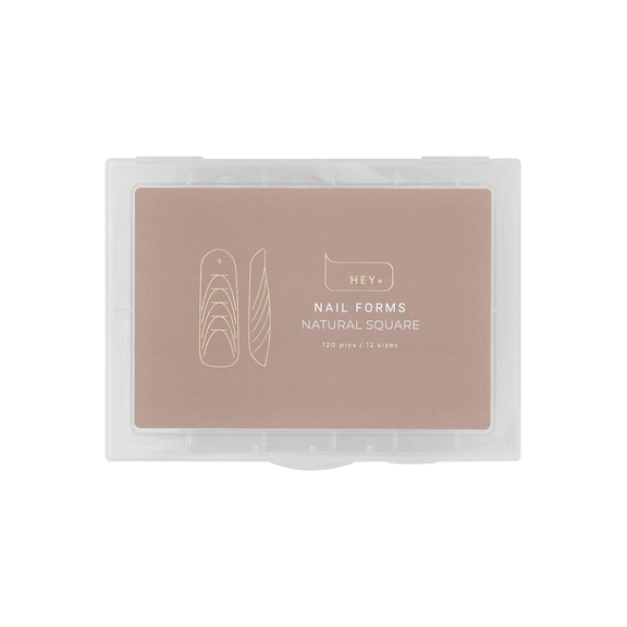 Top Nail forms Natural Square 120 pieces for Extensions (Physical item) - Nail Artistry Melbourne | Professional Nail Supplies Melbourne