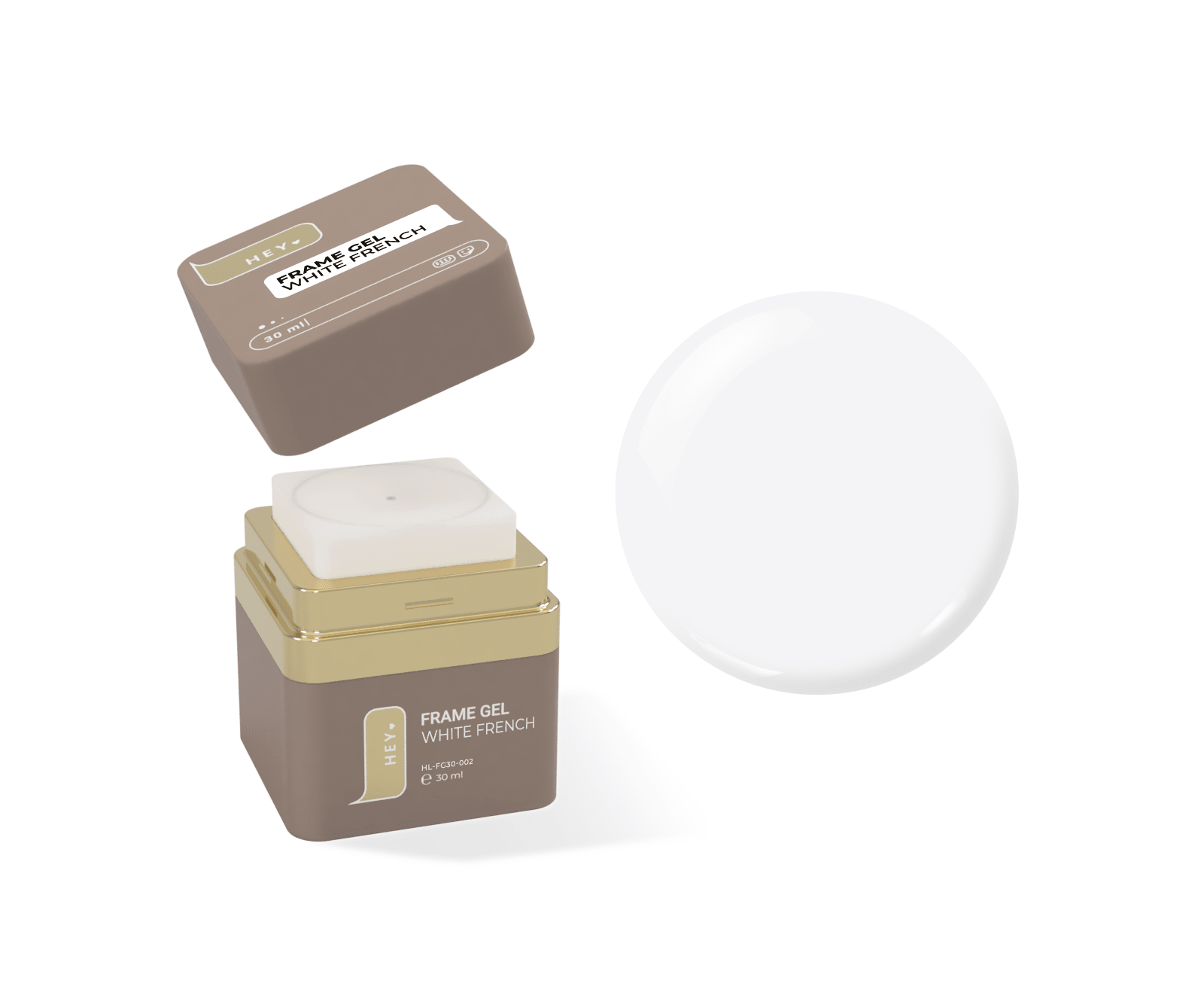 WHITE FRENCH Frame Gel / Hard Gel 30ml (Physical item) - Nail Artistry Melbourne | Professional Nail Supplies Melbourne