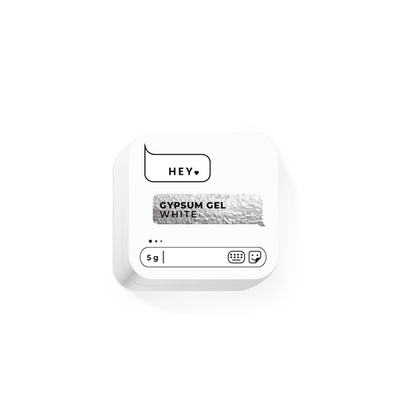 White Gypsum Gel 5g Gel for Designs (Physical item) - Nail Artistry Melbourne | Professional Nail Supplies Melbourne