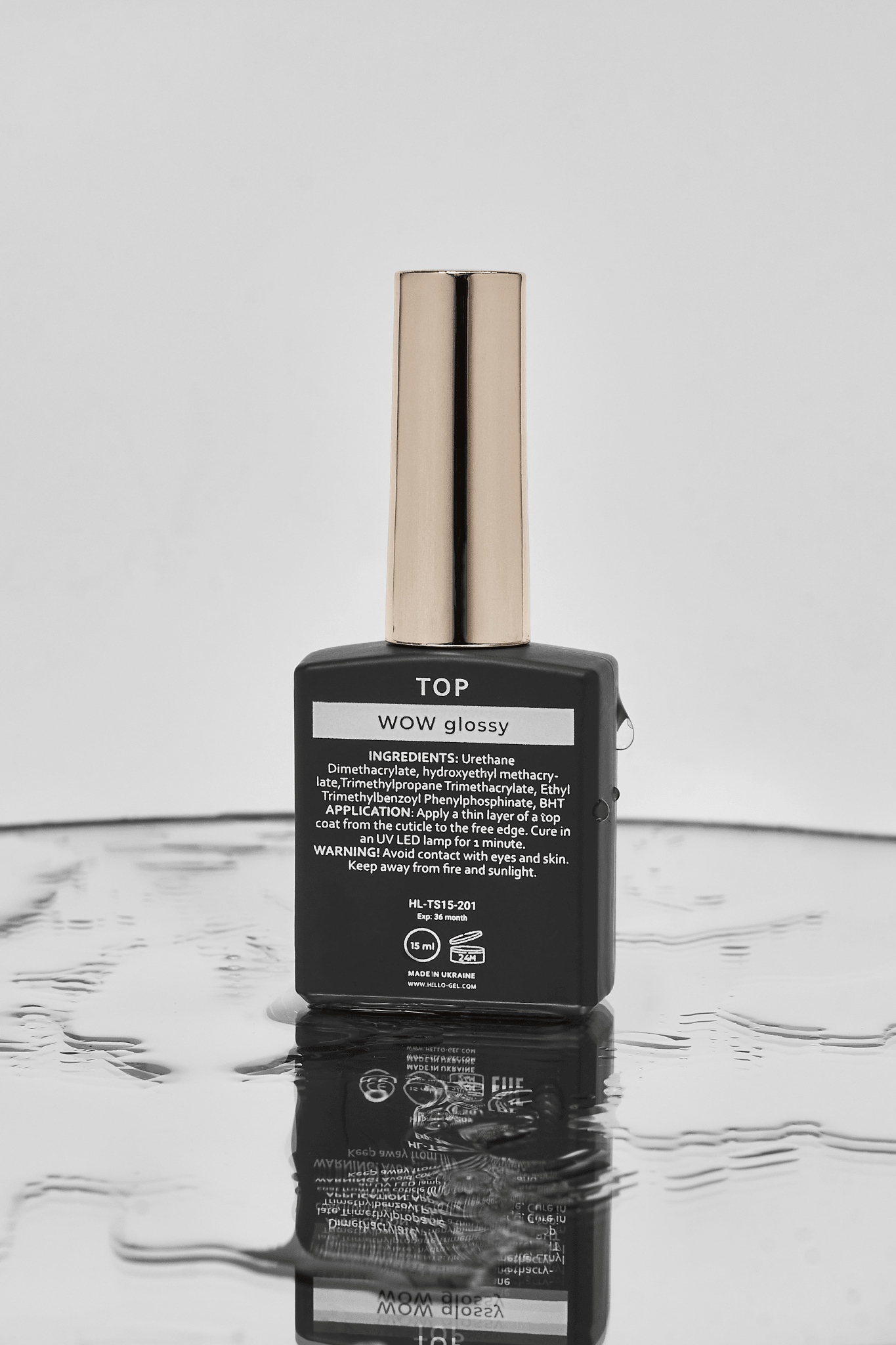 WOW GLOSSY Top 15ml (Physical item) - Nail Artistry Melbourne | Professional Nail Supplies Melbourne